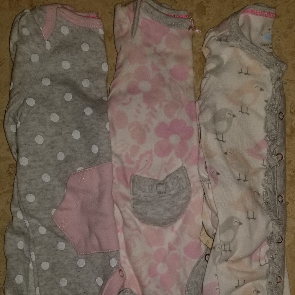 Newborn Baby Girl Sleep and Play